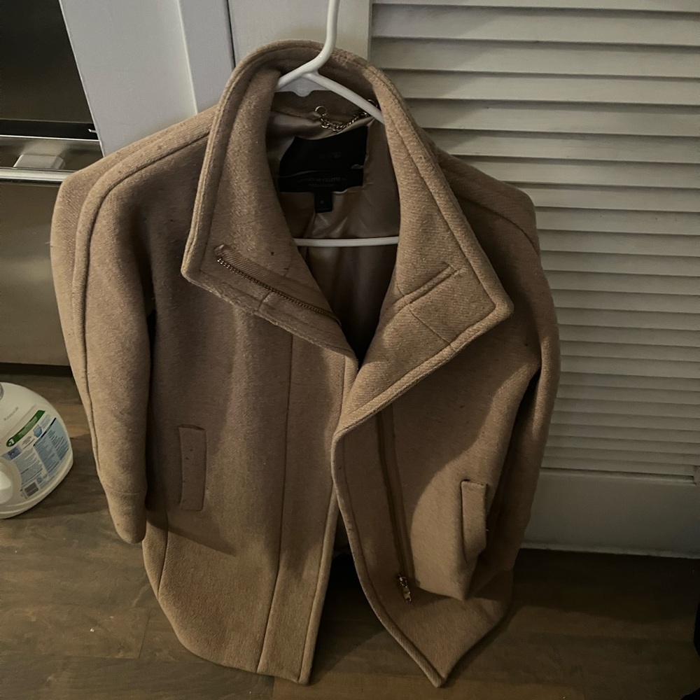 J. Crew women’s wool stadium jacket tan